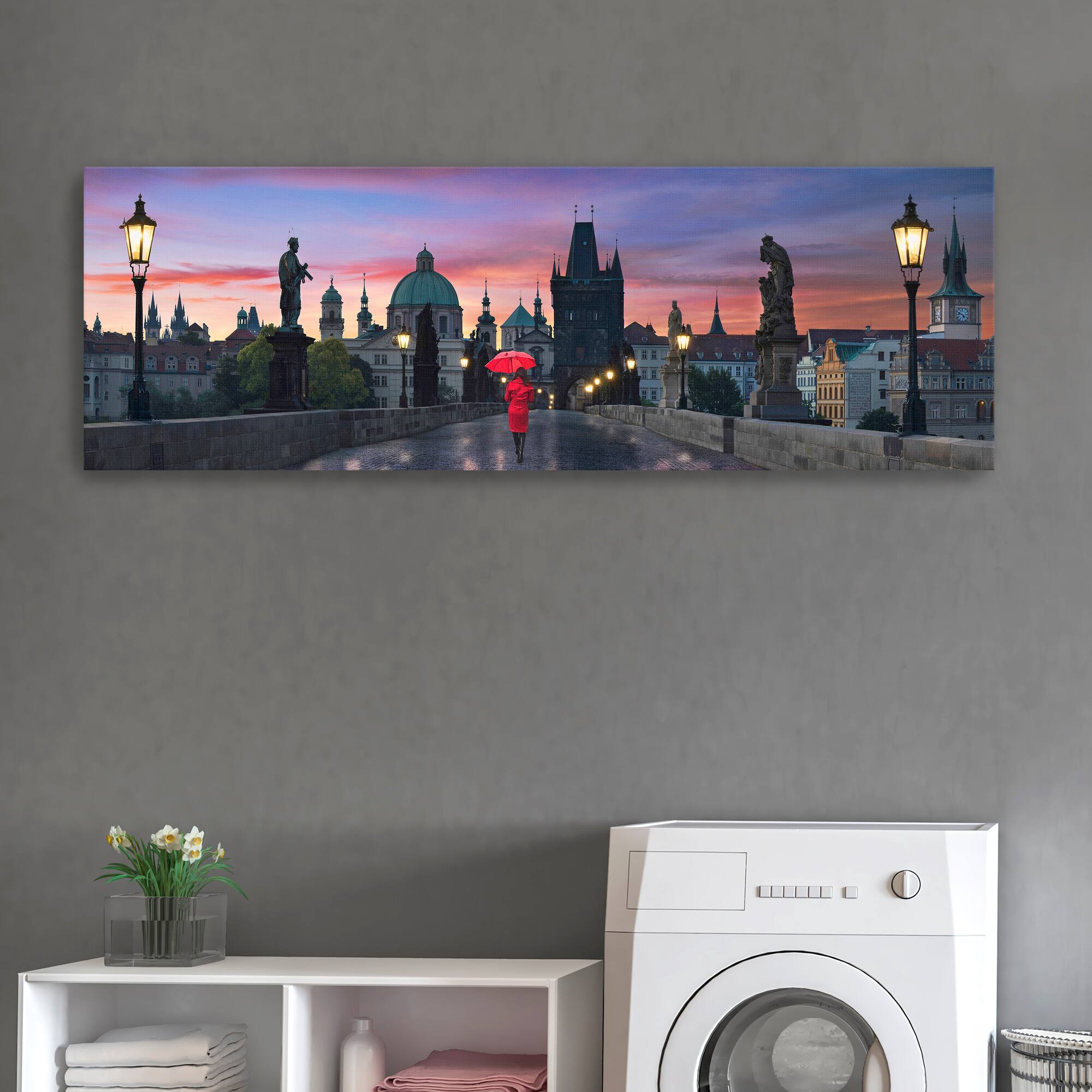 Dawn at Charles Bridge Canvas Giclee